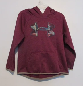 Little Girls Under Armour Maroon Pullover Jacket Size 4-5 EUC!!! - Picture 1 of 2