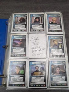 1994 & 1995 STAR TREK Next Generation Paramount da collezione circa 500 carte gioco - Foto 1 di 9