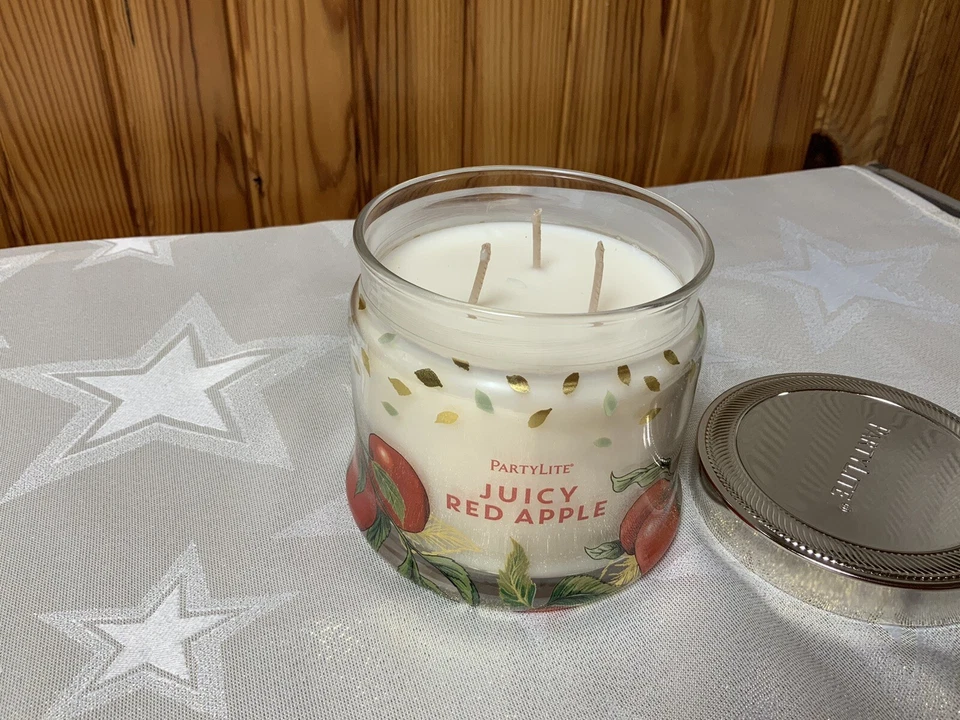 Pot 3 Meches Juicy Red Apple Partylite 🦄 - Photo 1/1