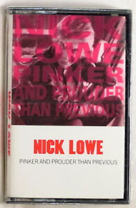 NICK LOWE ‎– Pinker And Prouder Than Previous 1988 1st US cassette SEALED 