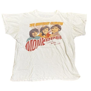 Monkees Vintage 1986 20th Anniversary Tour T Shirt Medium Double Sided 21 x 23.5 - Picture 1 of 8