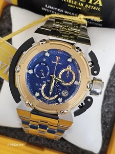 Invicta - IMPERIOUS - X-Wing Swiss Z60 Chrono - Chapado en oro con reloj negro para hombre - Imagen 1 de 24
