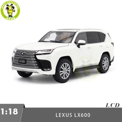 1/18 LCD Toyota Lexus LX600 White Diecast Model Toy Car Foto 1 de 4