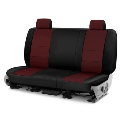 For Mini Cooper Countryman 17-23 Seat Cover Neosupreme 2nd Row Black & Wine Foto 1 de 4