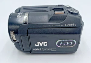 JVC GZ-MG555U Everio Hybrid 5MP 10x Optical Zoom HDD Camcorder Black W.Batt/Fair - Picture 1 of 13