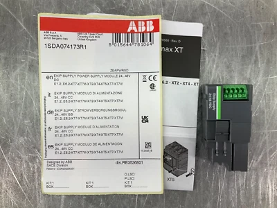NEW ABB ZEAPWRSD EKIP POWER SUPPLY MODULE 24-48VDC FOR E1.2-E6.2/XT FREE SHIP - Image 1 of 4