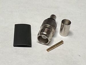 TNC Female Coax Connector Crimp RG-8X LMR-240 2-Pack USA Fast Shipping