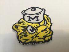 The University Of Michigan Wolverines Vintage Embroidered Iron On Patch 3" X 2.5