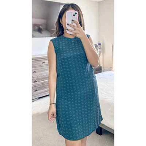 Amour Vert Silk Tasmin Dress in Peacock - Picture 1 of 6