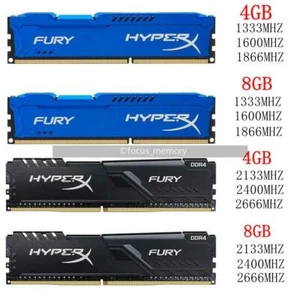 4GB 8GB Desktop Memory DDR3 1333 1600 1866/ DDR4 2133 2400 2666 DIMM lot 240-pin - Picture 1 of 9