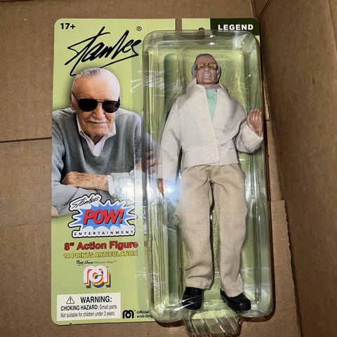 STAN LEE - Classic 8" MEGO Action Figure / Comic Book Action Hero Legend Cover