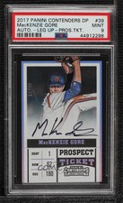2017 Contenders Draft Picks Prospect Ticket /99 Mackenzie Gore PSA 9 MINT Auto