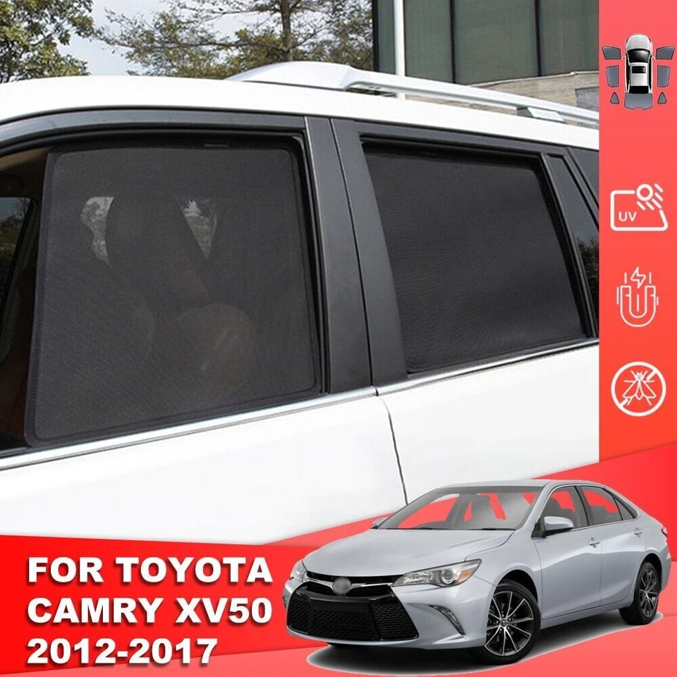 Window Sun Shade Visor Magnetic Reversible Shield Curtain For Toyota Camry 12-17 - Imagem 1 de 4