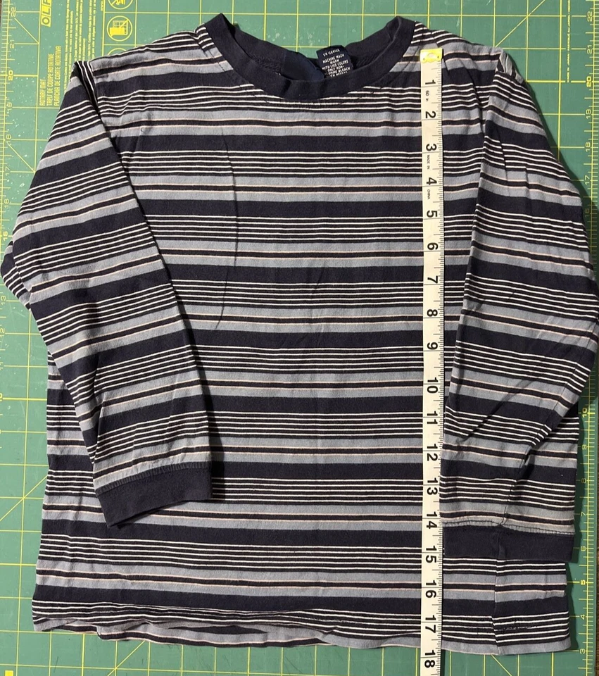 Boy's Cherokee Light Blue/Navy/White Striped long Sleeve Shirt size S - Image 1 of 1