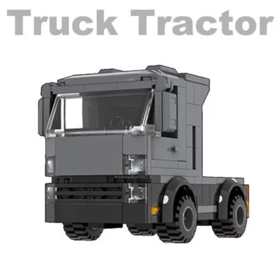 MOC City Road Street Working Vehicle Truck Tractor Pallet Building Blocks Bricks - Image 1 of 4