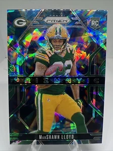 2024 Panini Prizm MarShawn Lloyd Prizmatic No Huddle Blue Disco  RC #4 Packers - Picture 1 of 2