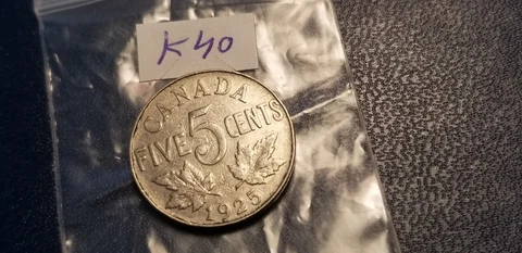 Canada Rare 1925 Top Keydate 5 Cent Coin Idk40 Cover