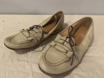 Zapatos Oxford Brunswick vintage para mujer color tostado con cordones bolos talla 6M usados en excelente estado Foto 1 de 4