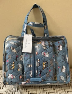 Vera Bradley 3 Piece Cosmetic Bag Travel Set Merry Mischief Deer NWT - Picture 1 of 1