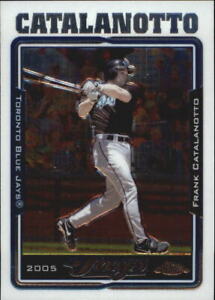 2005 Topps Chrome Toronto Blue Jays Baseball Card #97 Frank Catalanotto