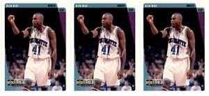 (3) 1997 Collector's Choice #15 Glen Rice Charlotte Hornets Card Lot