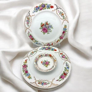 Set of 4 Vntg ROSENTHAL The Dresden DINNER PLATES 11” + DESSERT BOWL Germany - Picture 1 of 9