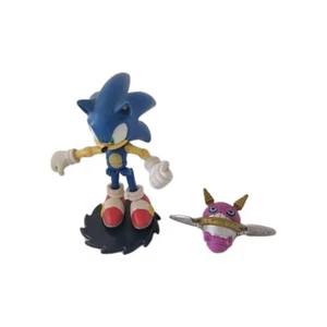 Jazwares 20th Anniversary Pack Sonic the Hedgehog & Spinner Action Figures Stand - Picture 1 of 18