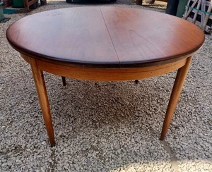 G Plan Fresco round extending Teak Dining Table 1960s Vintage Mid Century - Picture 1 of 9