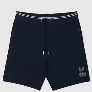 Phycho Bunny Kids Larkin Pique Knit Shorts Boys Size Medium 10 / 12 Navy Texture - Picture 1 of 16