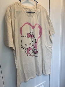 Hello Kitty by Sanrio Hybrid Apparel T Shirt Size M Medium Brown Anime Japanese - Picture 1 of 5