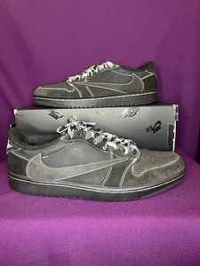 Jordan 1 Low OG x Travis Scott Black Phantom UK 8.5 - Picture 1 of 5