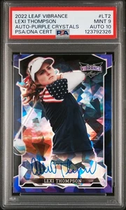 PSA 9 DNA 10 2022 LEAF VIBRANCE AUTO LT2 LEXI THOMPSON PURPLE CRYSTALS #d/5 - Bild 1 von 2