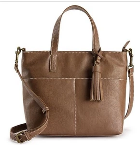 Sonoma Mini Pocket Tasche Tasche Braun Vegan Leder Neu - Bild 1 von 6