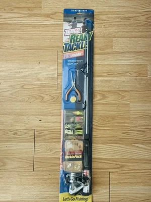 Zebco Ready Tackle Complete Spinning Panfish Kit Rod Reel Double Decker Pack - Image 1 of 4