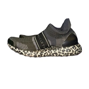 Adidas x Stella McCartney Ultraboost 3D Running Sneaker Sz 6 Black Leopard Shoes - Picture 1 of 9