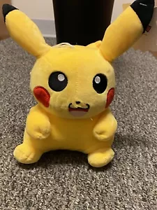 Tomy 9" Pokemon Pikachu Plush Bright Yellow Stuffed Animal Doll 2016 - Picture 1 of 6