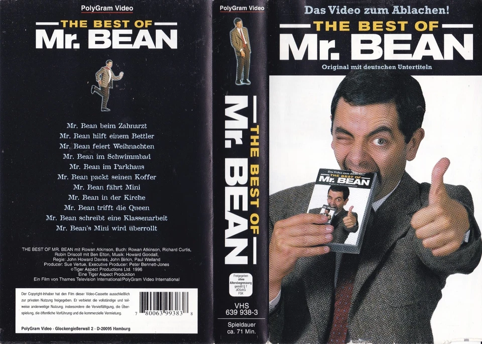 The Best of Mr. Bean - VHS Kassette (Rowan Atkinson) - Bild 1 von 1