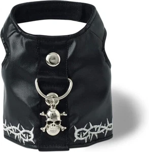 Doggles Biker Vest Dog Harness - Black - Size XXS - Picture 1 of 1