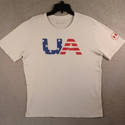 Camiseta Under Armour Para Hombres Multicolor Talla Grande Heatgear Logo Patriótica EE. UU. Foto 1 de 4