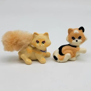 VTG 90's Littlest Pet Shop 2 Purry Kittens From The Playtime Condo Tabby Fluffy - Picture 1 of 7