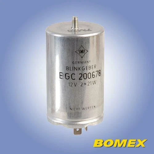 Relais, clignotant, 2x21W, SWF, forme ancienne, pièce détachée pour VW Bus T1/T2, seau type181 - Photo 1/1