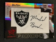 2007 Leaf Rookies & Stars Longevity Jumbo Jerseys /5 Michael Bush Rookie RC