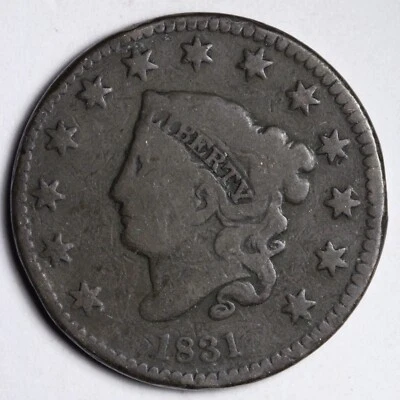 Centavo grande cabeza corona 1831 elección fina E122 ACH Foto 1 de 2