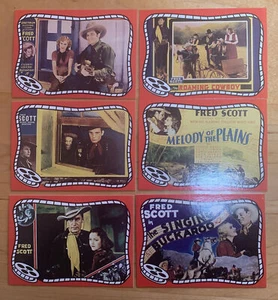 6 Cards “Fred Scott”. 1993 Riders of the Silver Screen - series 1 - #251-56 - 6 - Picture 1 of 5