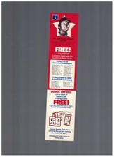 Jeff Burroughs Atlanta Braves 1978 MLB Pepsi Baseball Superstar Card W/Tab