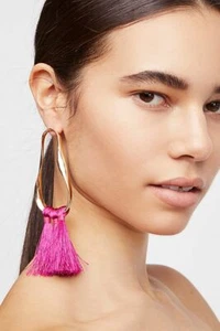 Java Tassel Earring by FREE PEOPLE NWT $38.00 - Picture 1 of 8