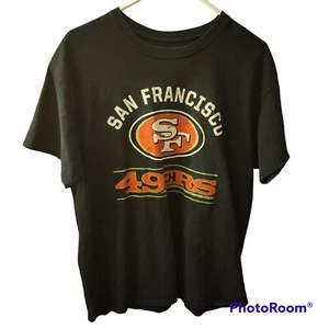 San Francisco 49ers Mens L Short Sleeve Logo Tee Majestic - Picture 1 of 4