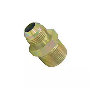 Hydraulic Fitting Steel Adapter 3/8" Male NPT to #8 JIC Male Thread 3/4-16 AN-08 - Bild 1 von 1