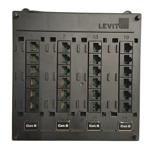 Leviton 24-Port Cat6 Twist & Mount Structured Media Patch Panel, (476TM-624) - Picture 1 of 4