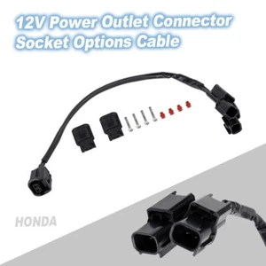 12V Power Outlet Connector Socket Options Cable For Honda CRF 1100L 1000L 300L - Picture 1 of 12